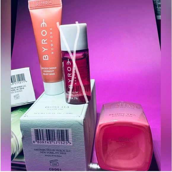 Byroe TeaTime Peony, Celery AHA Serum & Carrot Mask Bundle. New - Picture 5 of 11